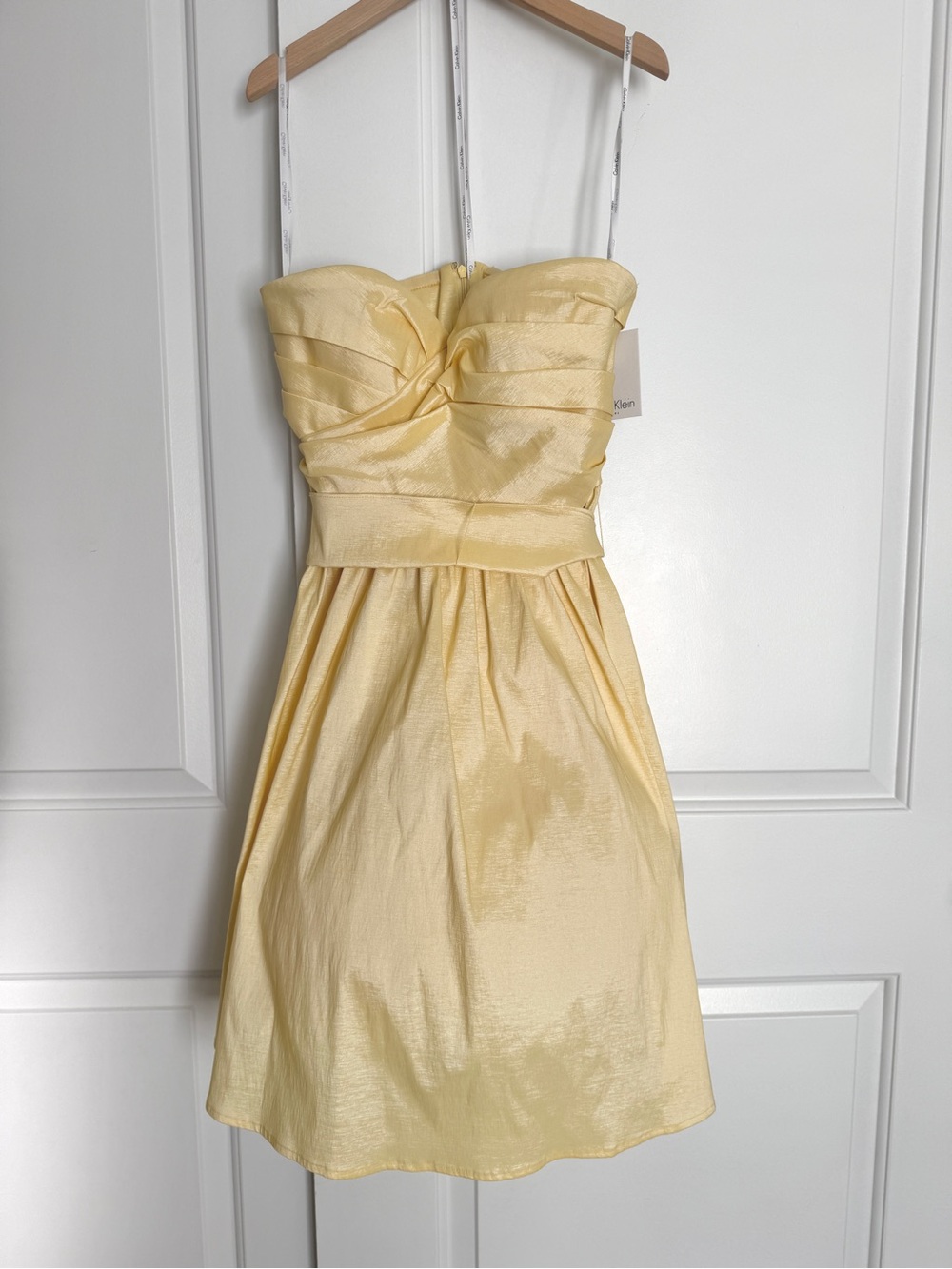 NWT Calvin Klein sleeveless taffeta mini Dress 8